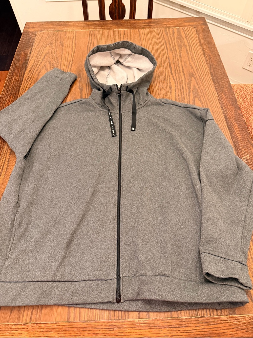 Nike Women's Gray Full-Zip Lightweight Hoodie Jacket